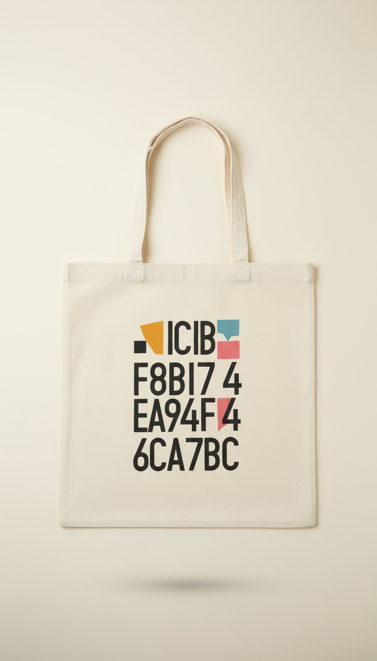 Pressing Plant Ivory Canvas Tote