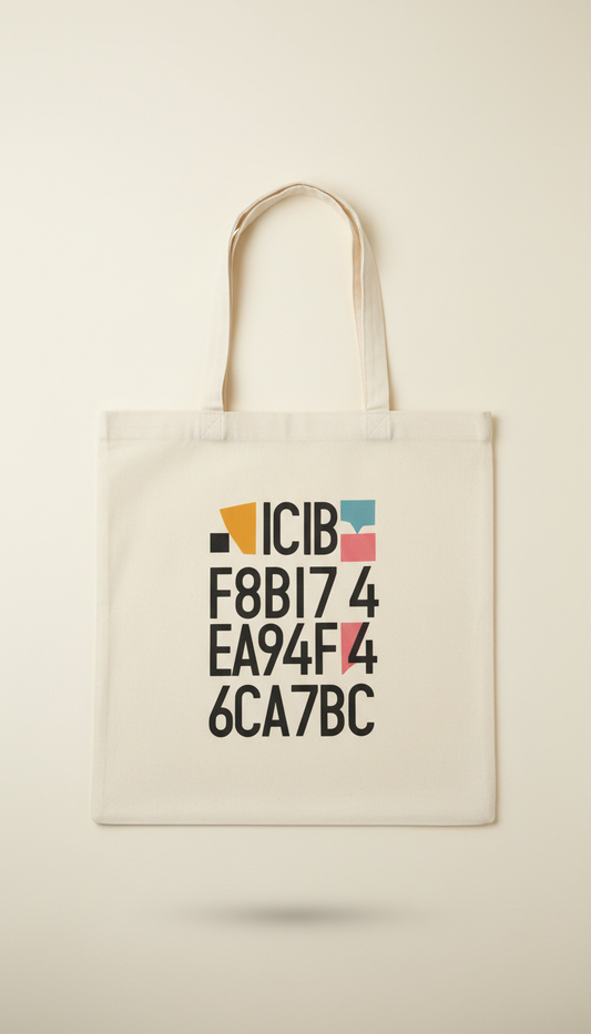 Pressing Plant Ivory Canvas Tote