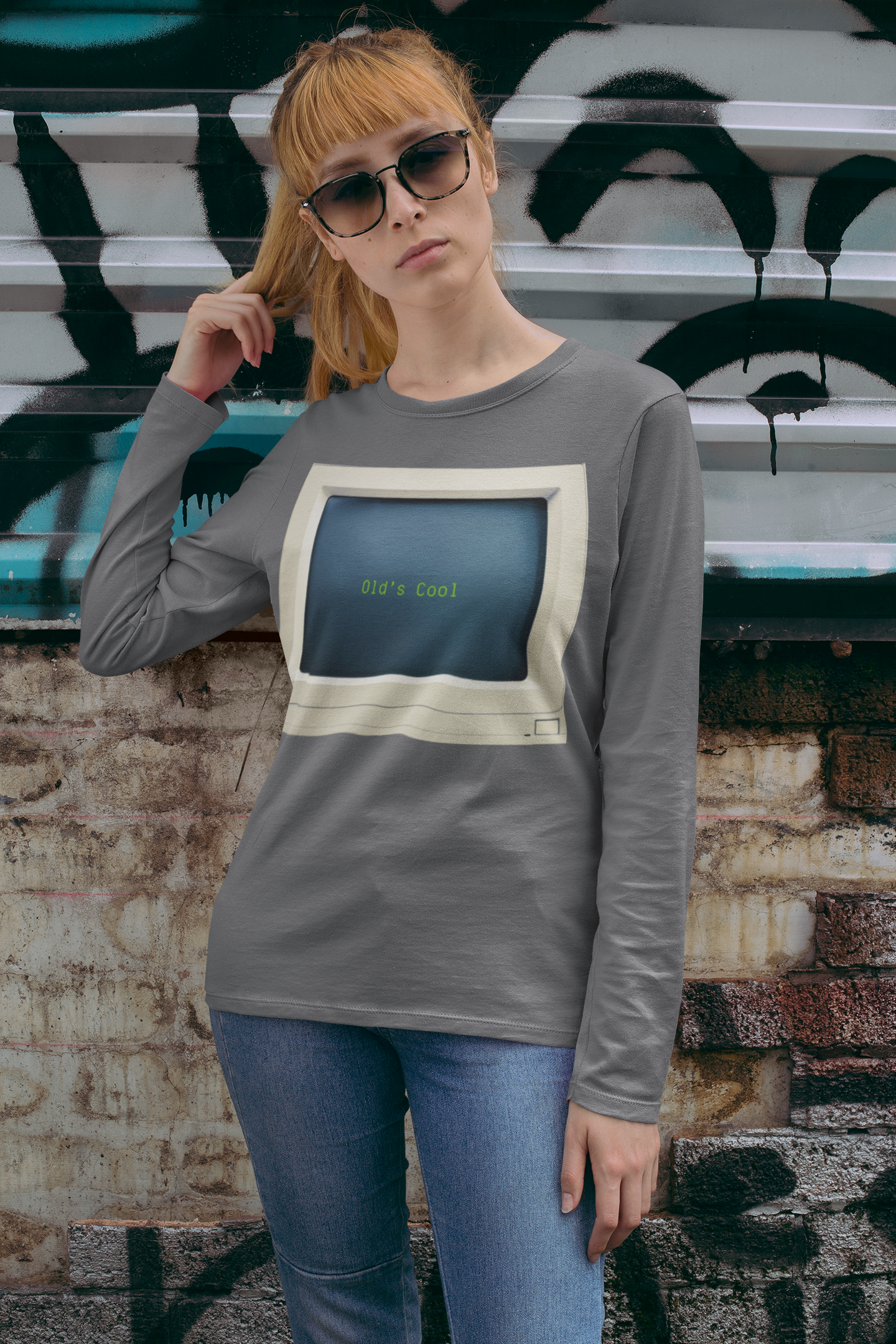 OC - 80's PC Monitor - Long Sleeve Tee