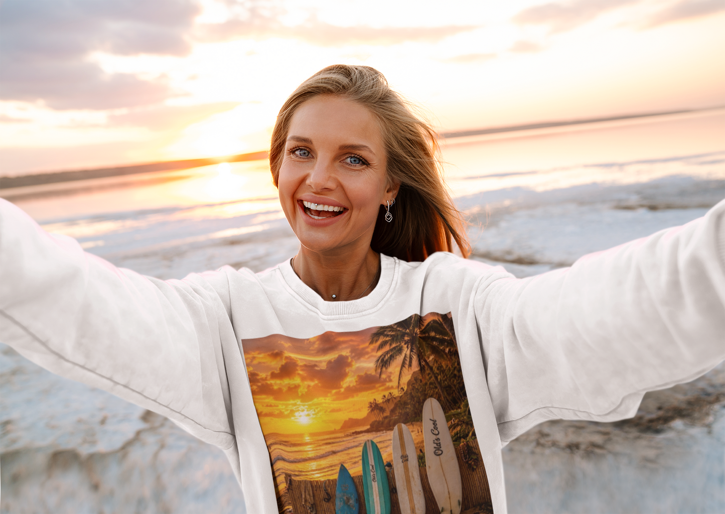 OC - Sunset Surfboards - Long Sleeve Tee