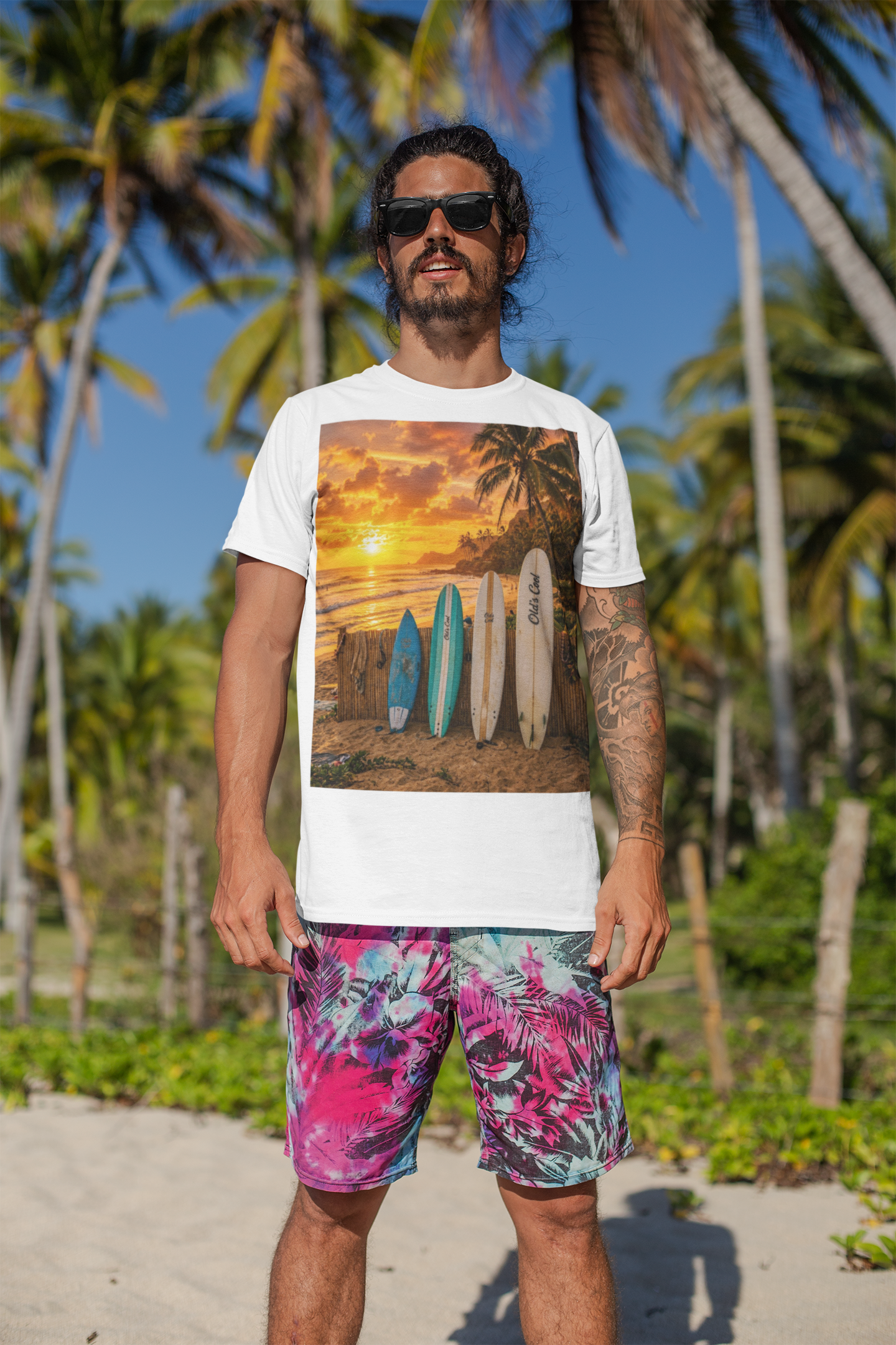 OC - 4 Sunset Surfboards - Reg Tee